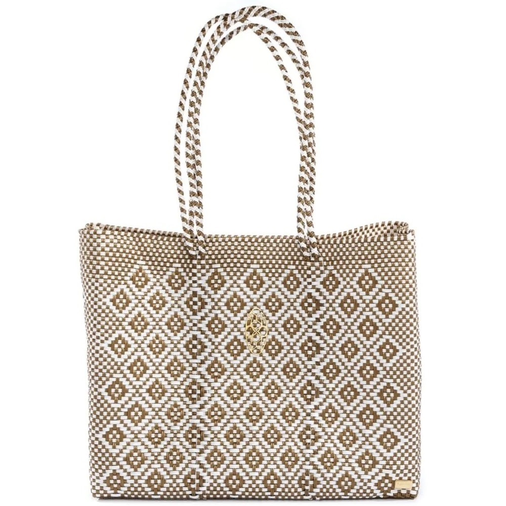 Gold Aztec Travel Tote Bag with Clutch (Lola’s Bag NWOT)